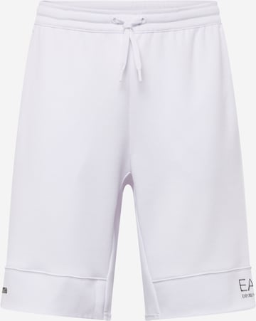 EA7 Emporio Armani Štandardný strih Športové nohavice - biela: predná strana
