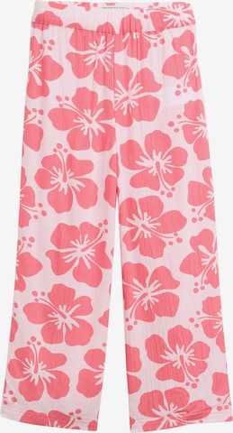 TOM TAILOR Wide Leg Housut värissä vaaleanpunainen: etupuoli