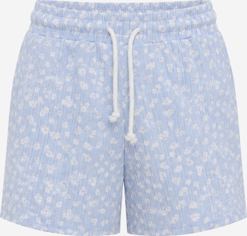 Alexa Dash Trousers in Blue: front
