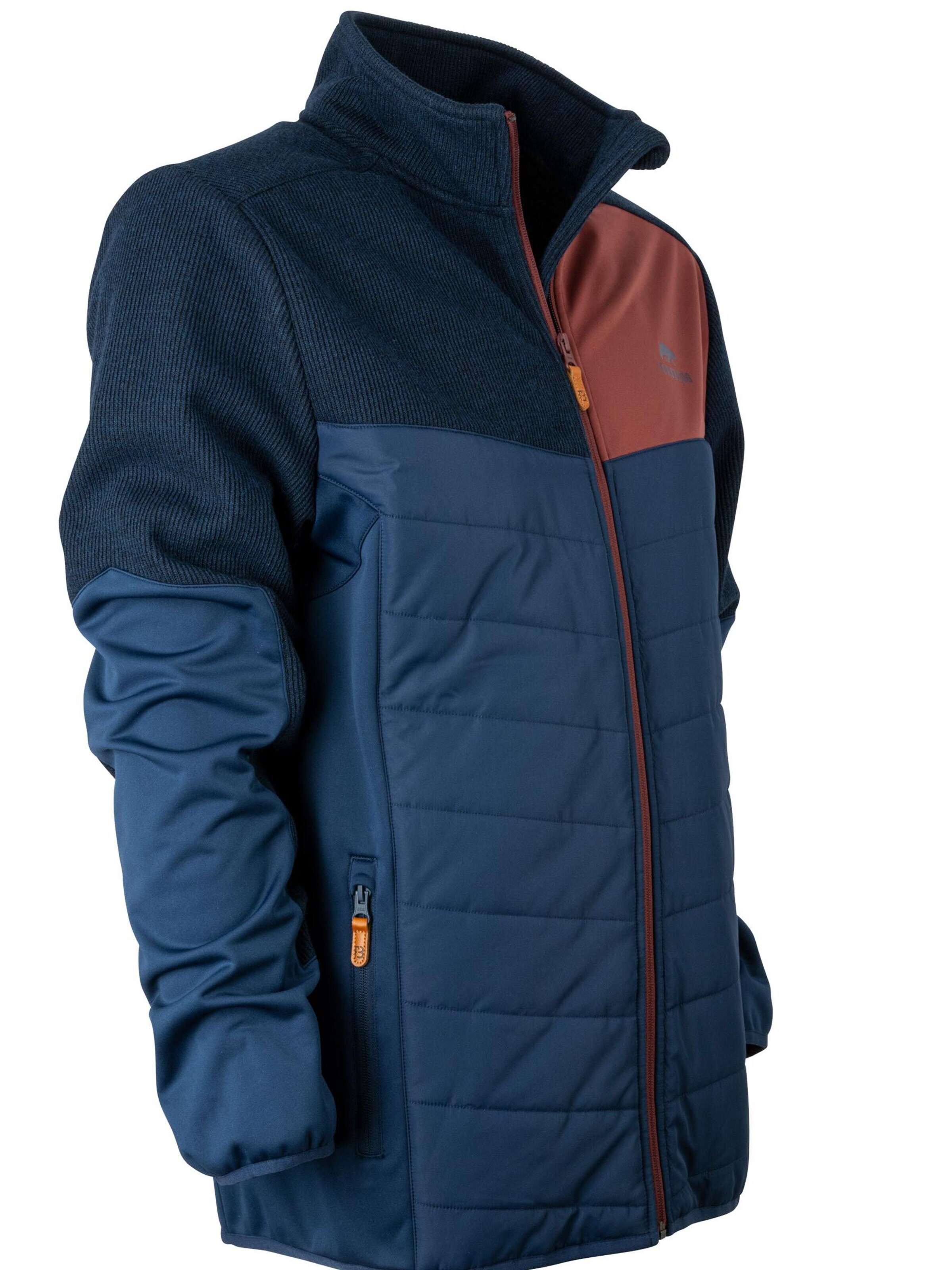 FORSBERG Fleece Jacket 'Aeresmann Strickfleecejacke' in Blue