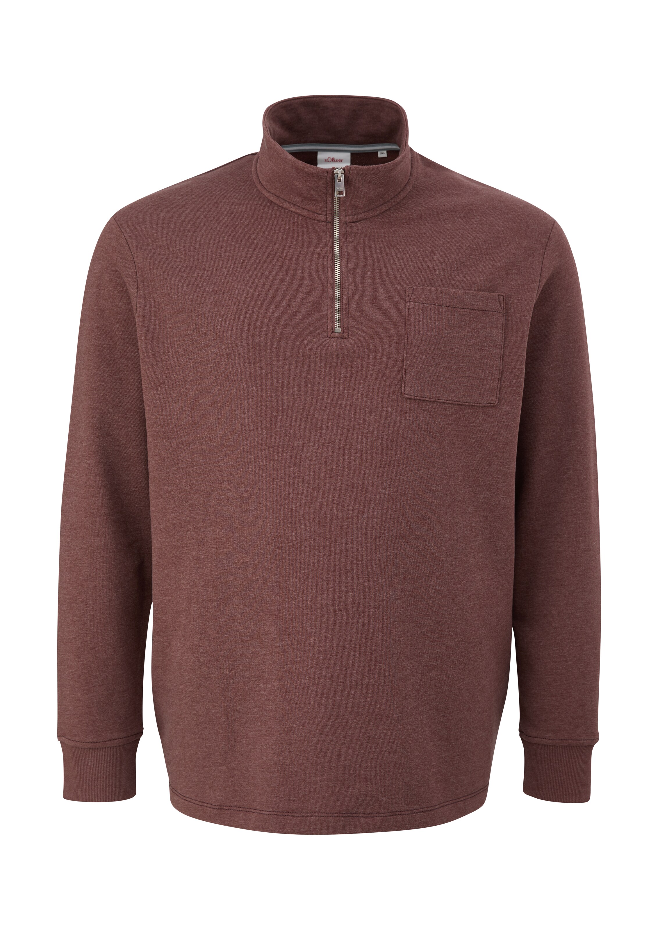 s.Oliver Men Big Sizes Sweatshirt in Red: front