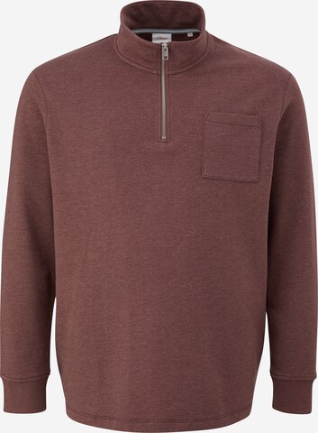 s.Oliver Men Big Sizes Sweatshirt in Rot: predná strana