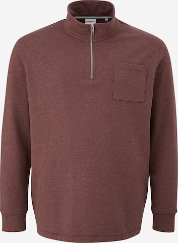 s.Oliver Men Big Sizes Sweatshirt in Red: front