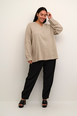 KAFFE CURVE Blouse 'Mille' in Beige