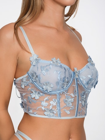 Orchibelle Bralette Underwear Sets in Blue