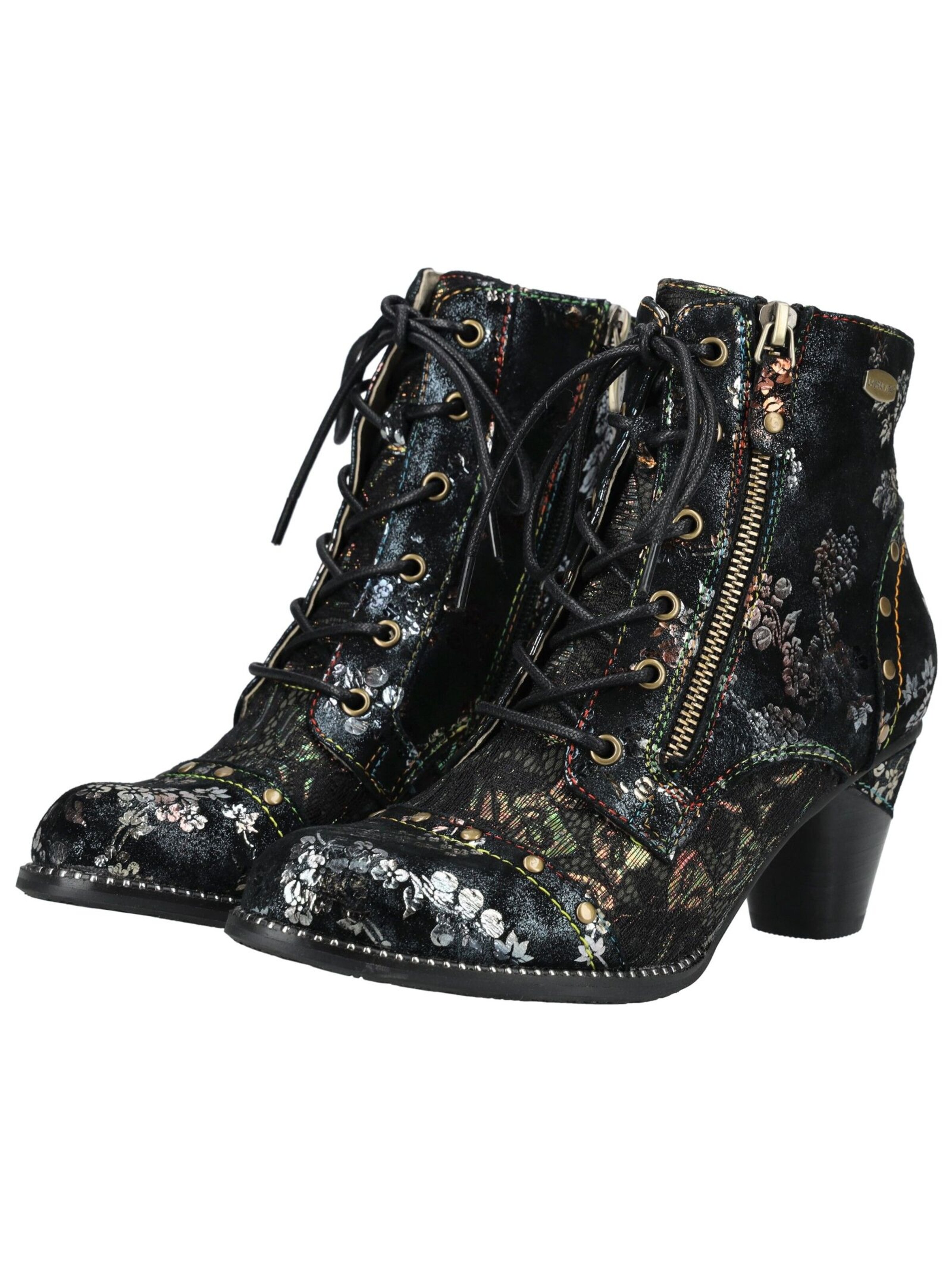 Bottines à lacets Laura Vita en noir