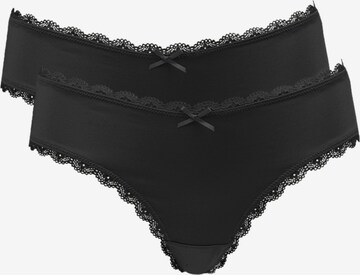 SugarShape Thong in Black: front