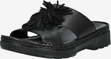 Zoccoletto di ARA in nero: frontale