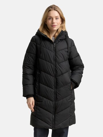 TOM TAILOR Winter coat in Black: front