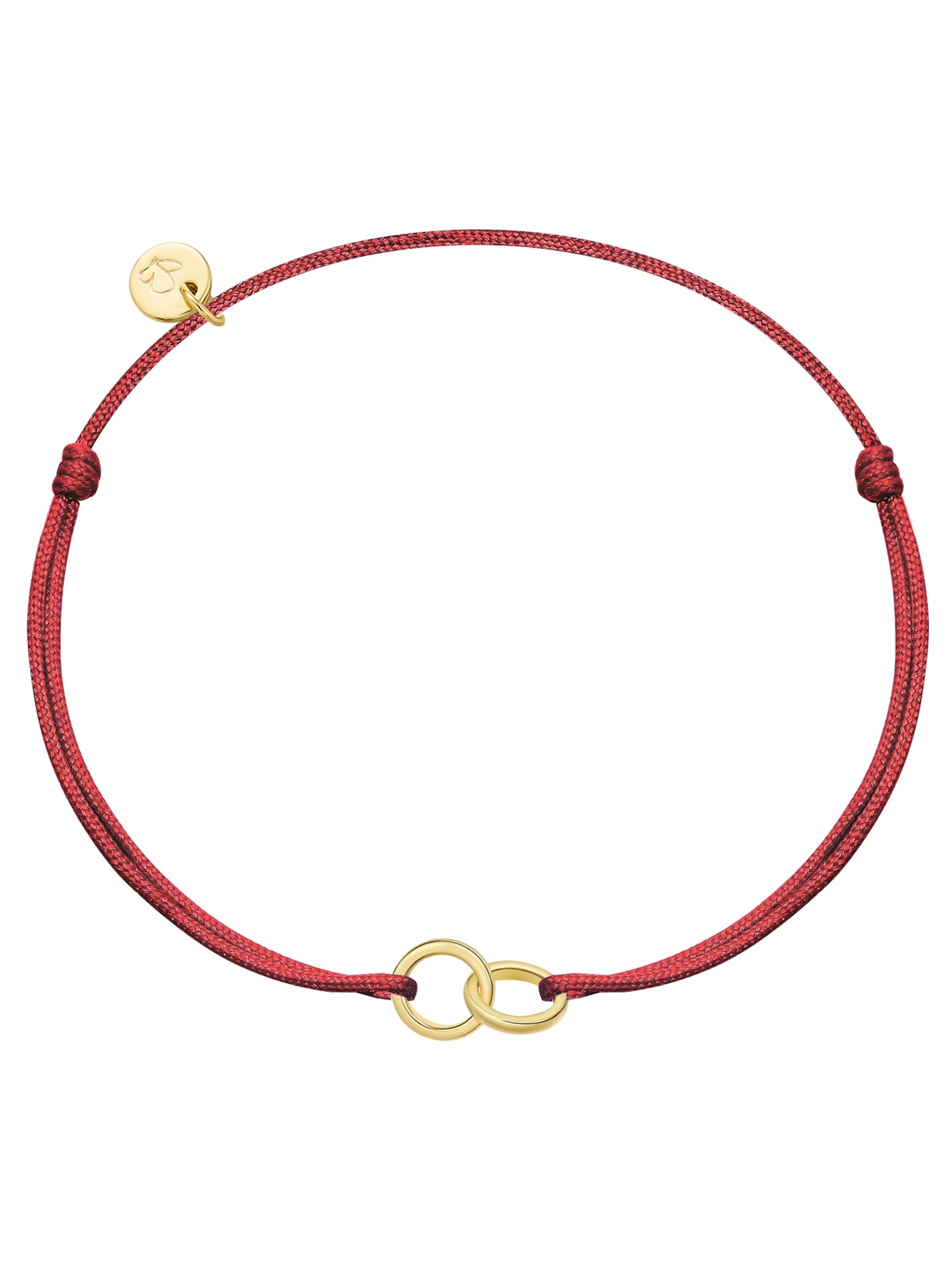 Glanzstücke München Armband in One Size in goldgelb / rot, Produktansicht