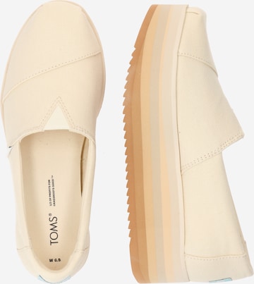 TOMS - Sapato Slip-on em branco