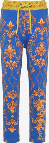 Carlo Colucci Regular Broek 'Cisera' in Blauw: voorkant