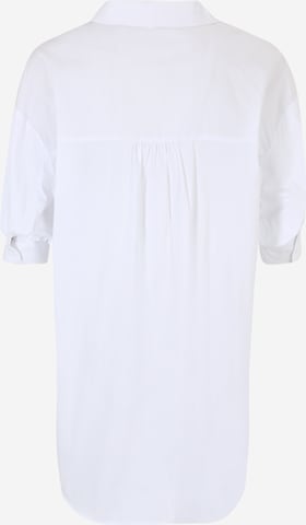 Robe-chemise Nasty Gal Petite en blanc