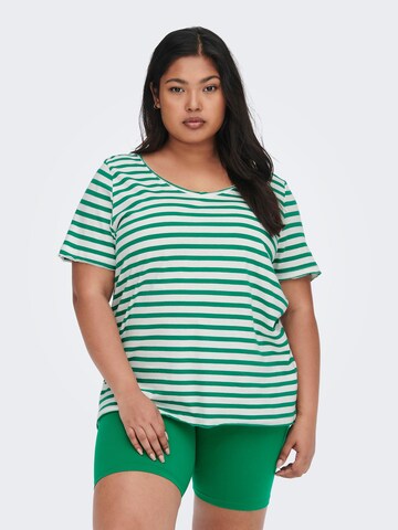 ONLY Carmakoma - Camiseta en verde: frente