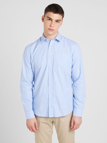 Coupe regular Chemise 'CF ALVIN' Casual Friday en bleu : devant