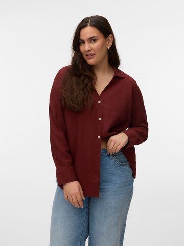 Vero Moda Curve Bluse 'VMCMymilo' in Rot: Vorderseite