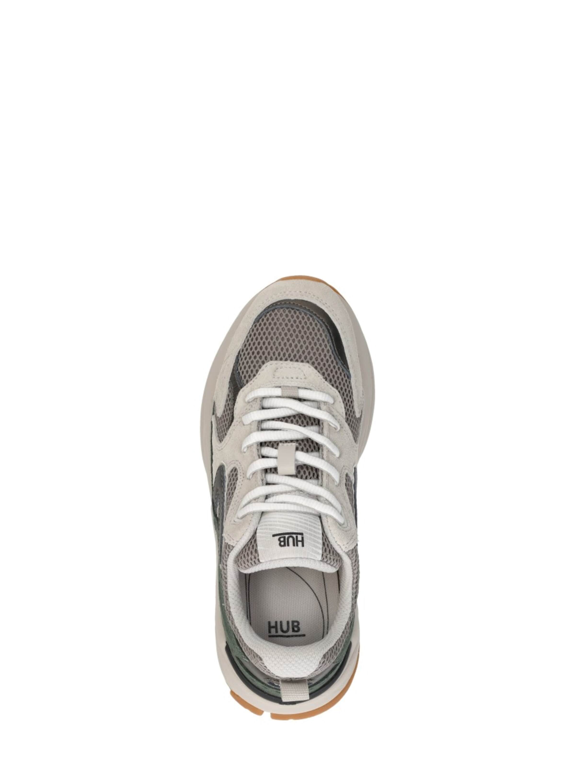 HUB Sneakers laag 'Grid' in Grijs