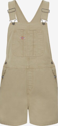 DICKIES - Regular Jardineira 'DUCK' em bege: frente