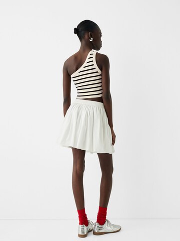Bershka Gebreide top in Zwart