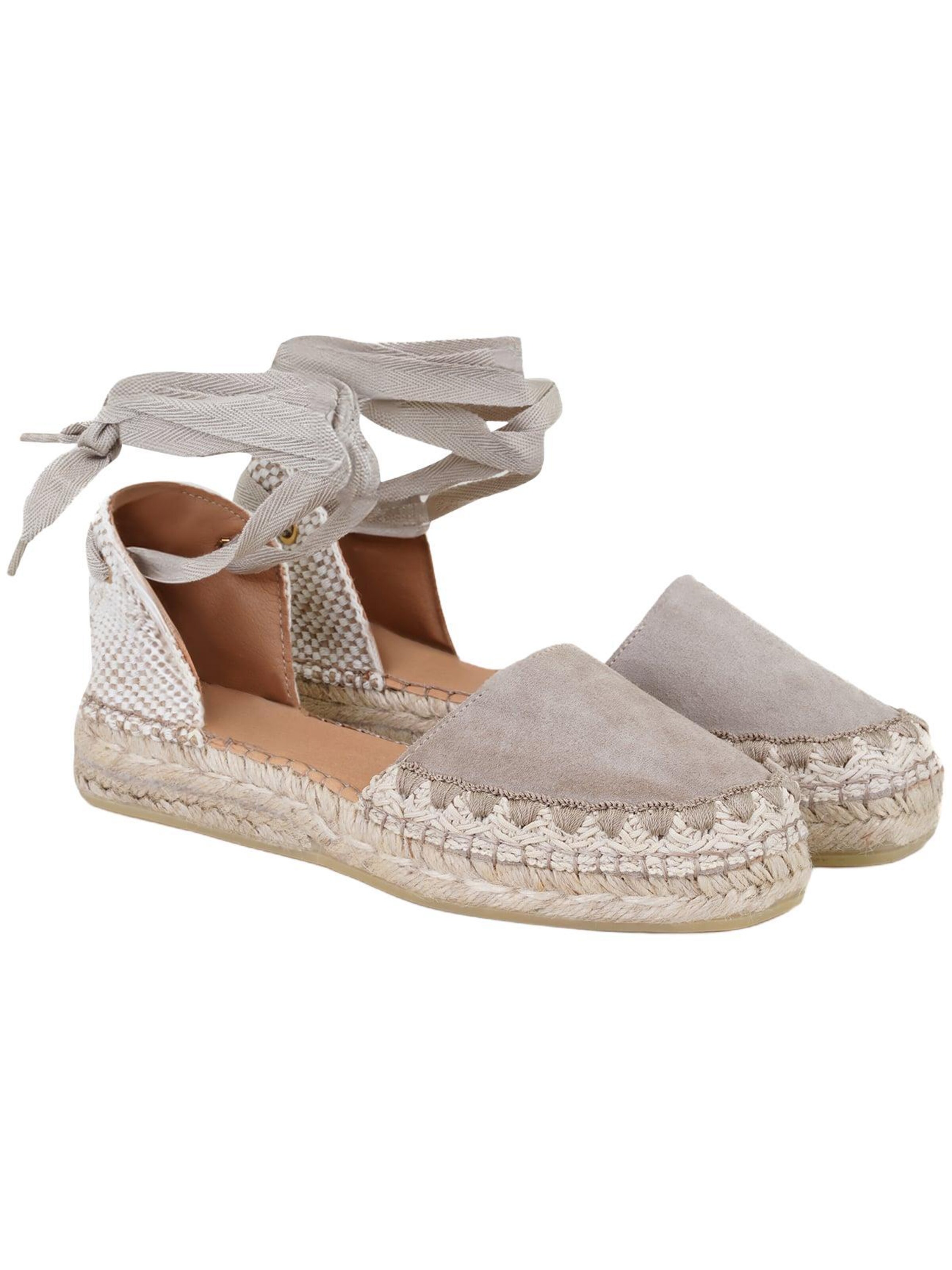 Desa Sandale 'Espadrilles'‌ in Grau: Vorderseite