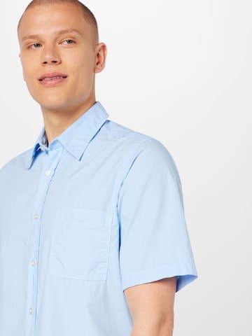 BOSS Orange Slim fit Button Up Shirt 'Relegant' in Blue