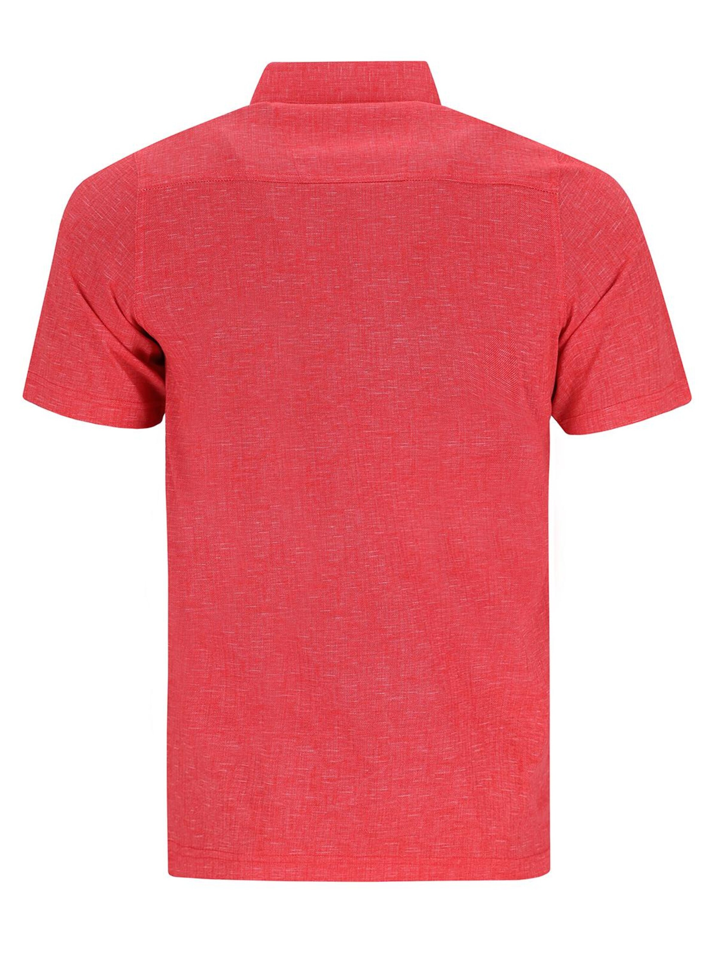 HAJO Shirt 'Poloshirt allover bedruckt in stay fresh Qualität'‌‌‌‌‌‌ in Rot