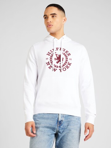 TOMMY HILFIGER Sweatshirt i vit: framsida