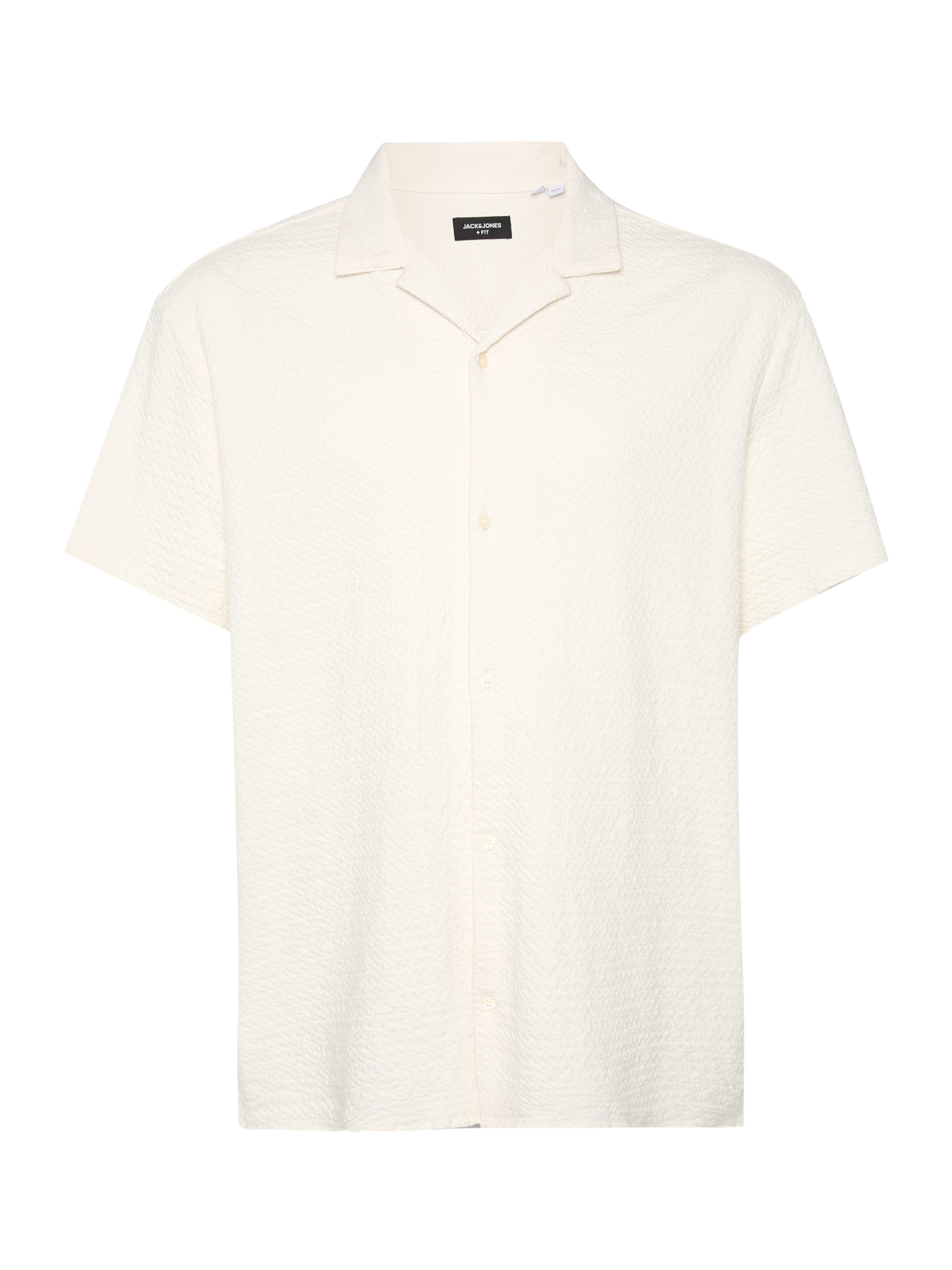 Jack & Jones Plus Comfort fit Button Up Shirt 'JPRBLALEO' in Beige: front