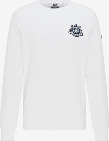 DreiMaster Maritim Sweatshirt in Wit: voorkant