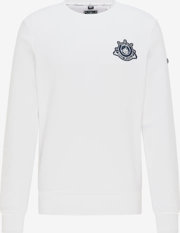 DreiMaster Maritim Sweatshirt in White: front