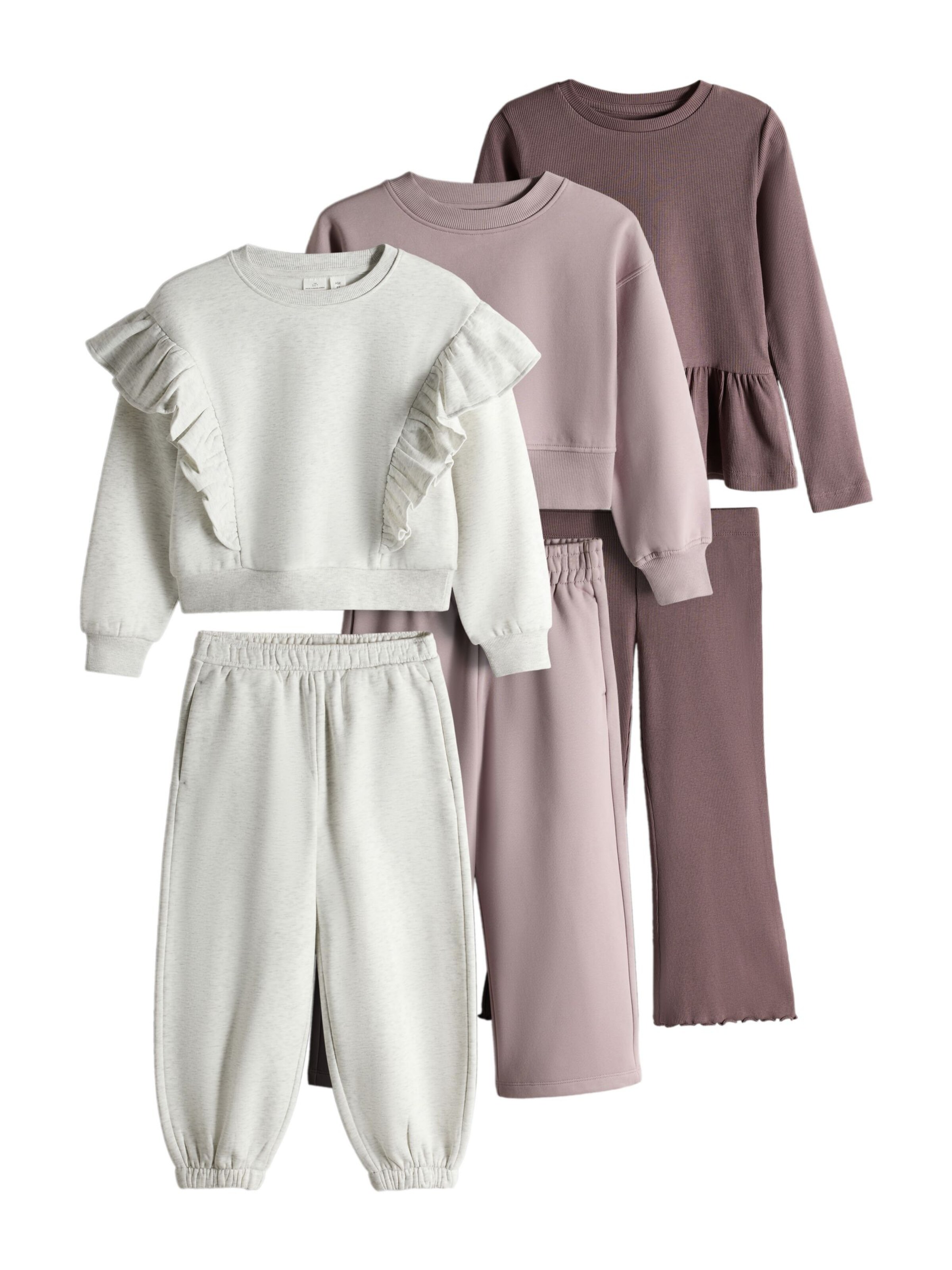 The Set Sweatsuit in Grey: front