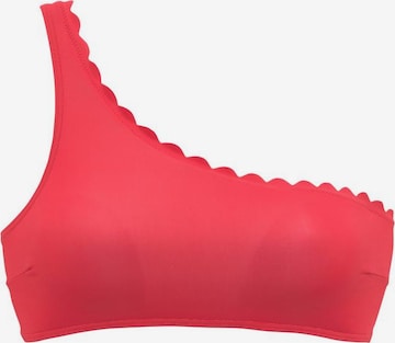 LASCANA - Top de bikini en rojo: frente