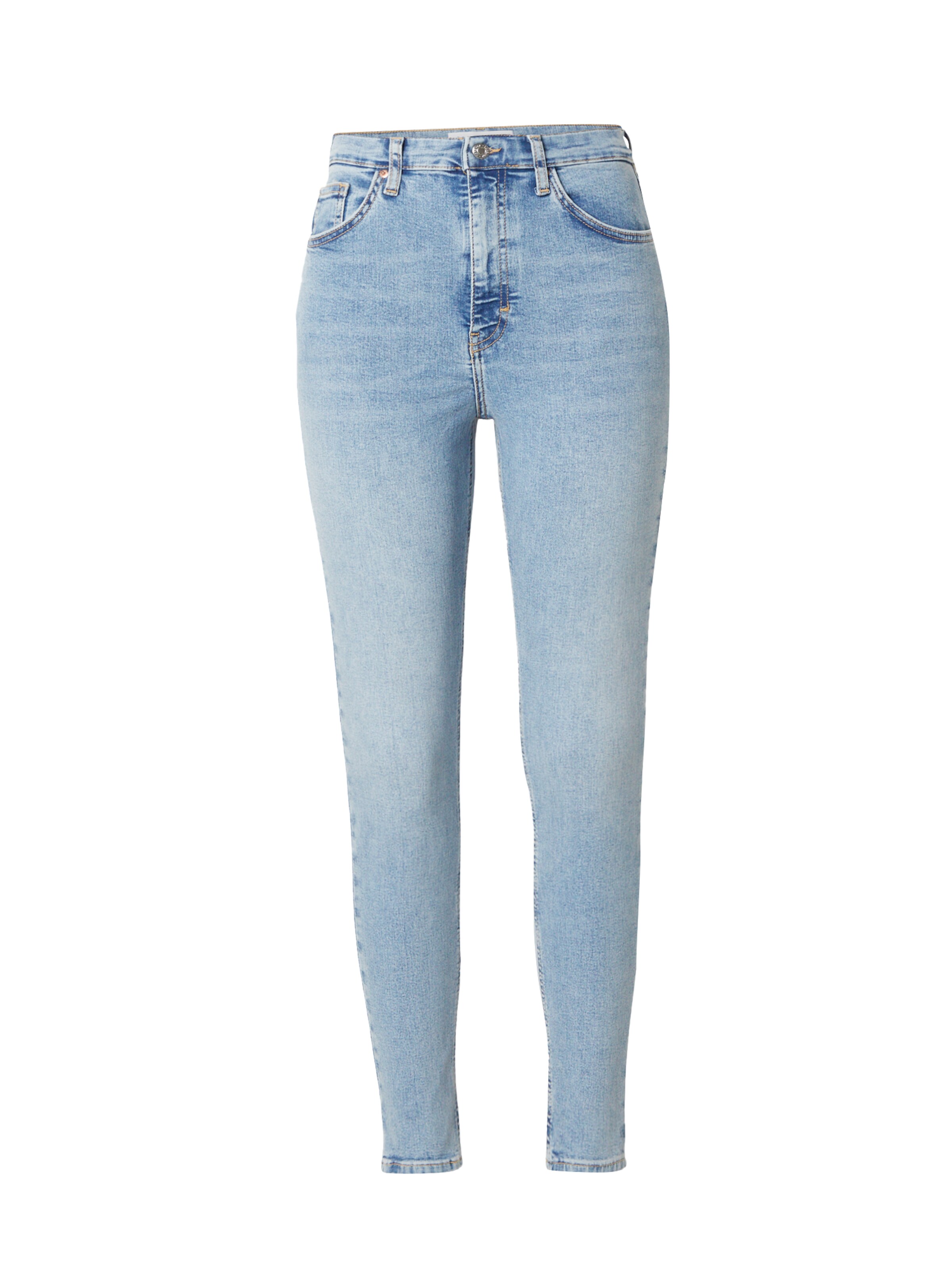 TOPSHOP Skinny Fit Дънки 'Jamie' в синьо: отпред