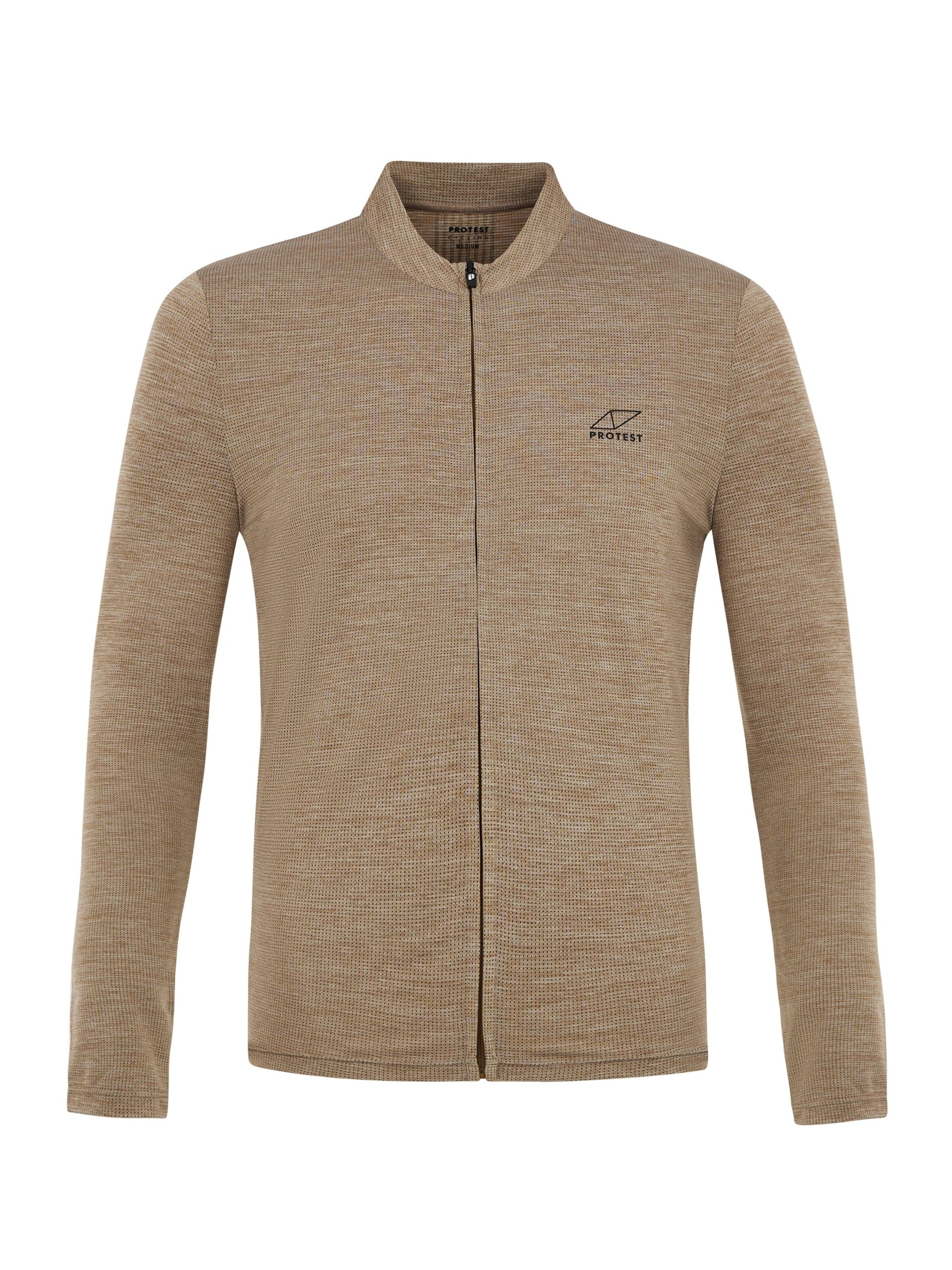PROTEST Performance shirt 'PRTBRASVEL' in Brown: front