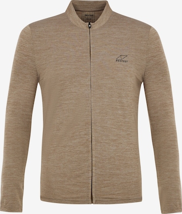 PROTEST Performance shirt 'PRTBRASVEL' in Brown: front