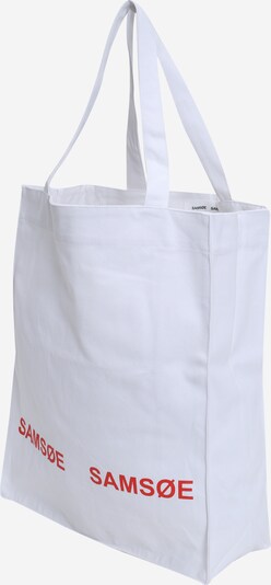 Samsøe Samsøe Μεγάλη τσάντα 'LUCA' σε κόκκινο / λευκό, Άποψη προϊόντος
