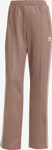Pantalon 'Beckenbauer' ADIDAS ORIGINALS en beige : devant