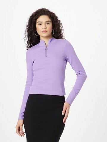 T-shirt TOM TAILOR DENIM en violet : devant