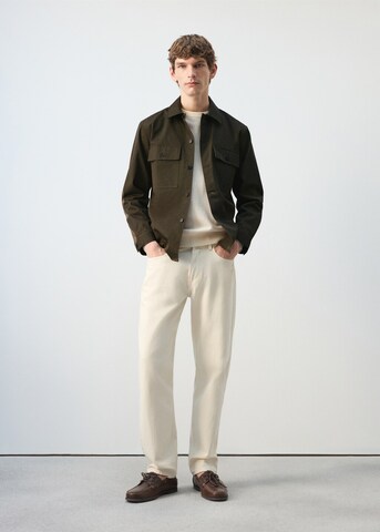 MANGO MAN Comfort Fit Hemd 'Roberto' in Braun