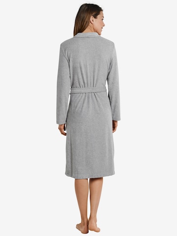 SCHIESSER Short Bathrobe in Grey