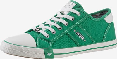 MUSTANG Sneaker in grün / weiß, Produktansicht