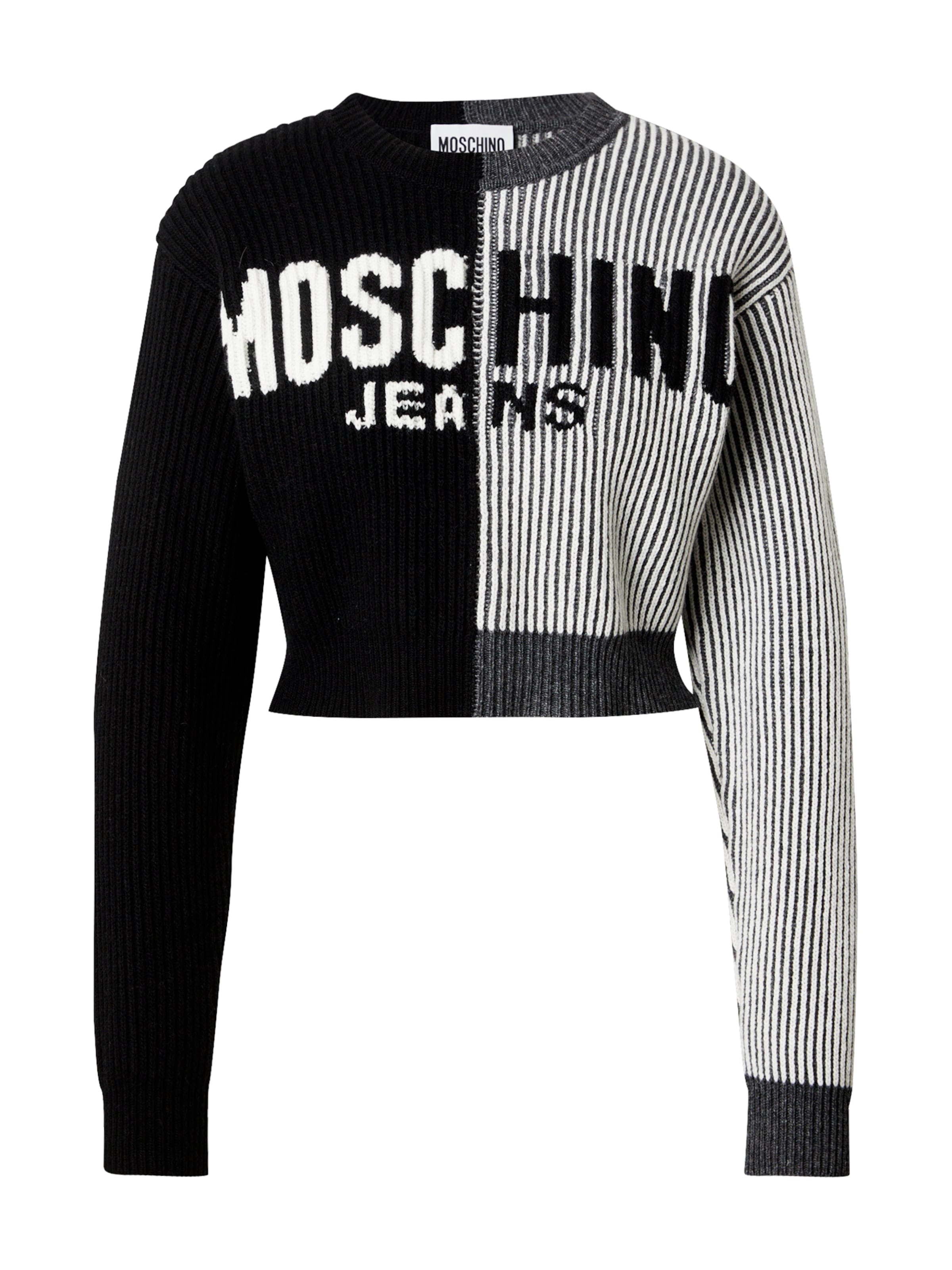Moschino Jeans Sweter w kolorze czarny: przód