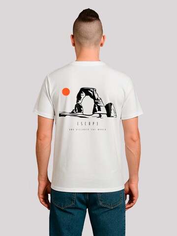 F4NT4STIC Shirt 'Escape Discover the World Savannah' in White