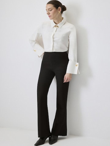 Regular Pantalon Touche Prive en noir