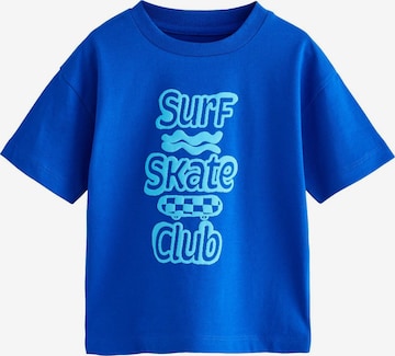 Next Shirt in Blau: Vorderseite
