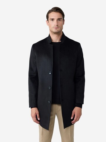 Manteau mi-saison Danger en noir : devant
