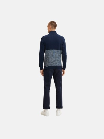 TOM TAILOR Sweatjacke in Blau