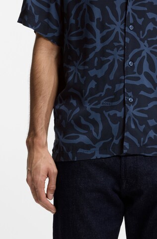 BOSS Regular Fit Businesshemd in Blau