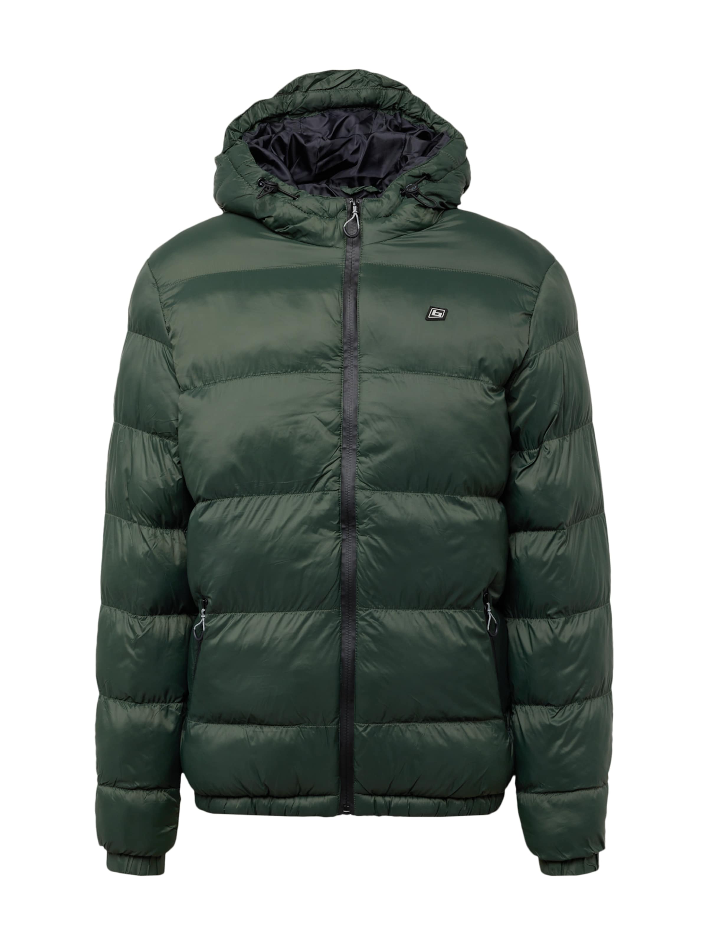 BLEND Winter Jacket in Green: front