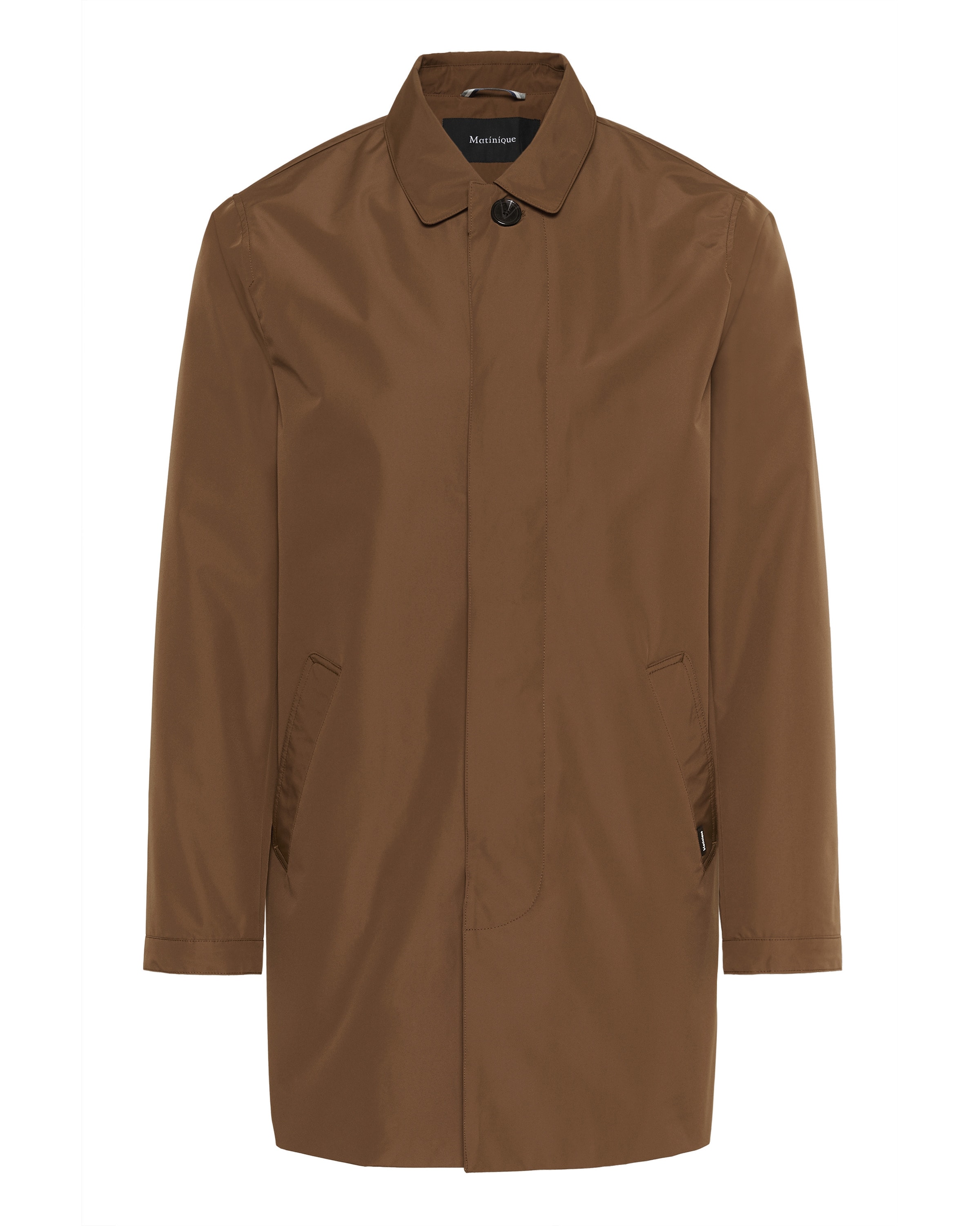 Matinique Regular Fit Overgangsfrakke 'Mac Miles' i brun: forside